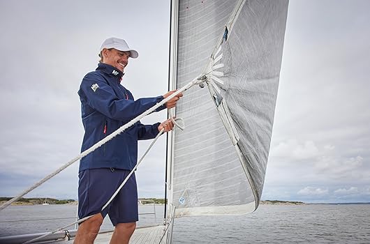 Amazon.co.jp: Helly Hansenクルーミッドレイヤージャケット（ネイビー