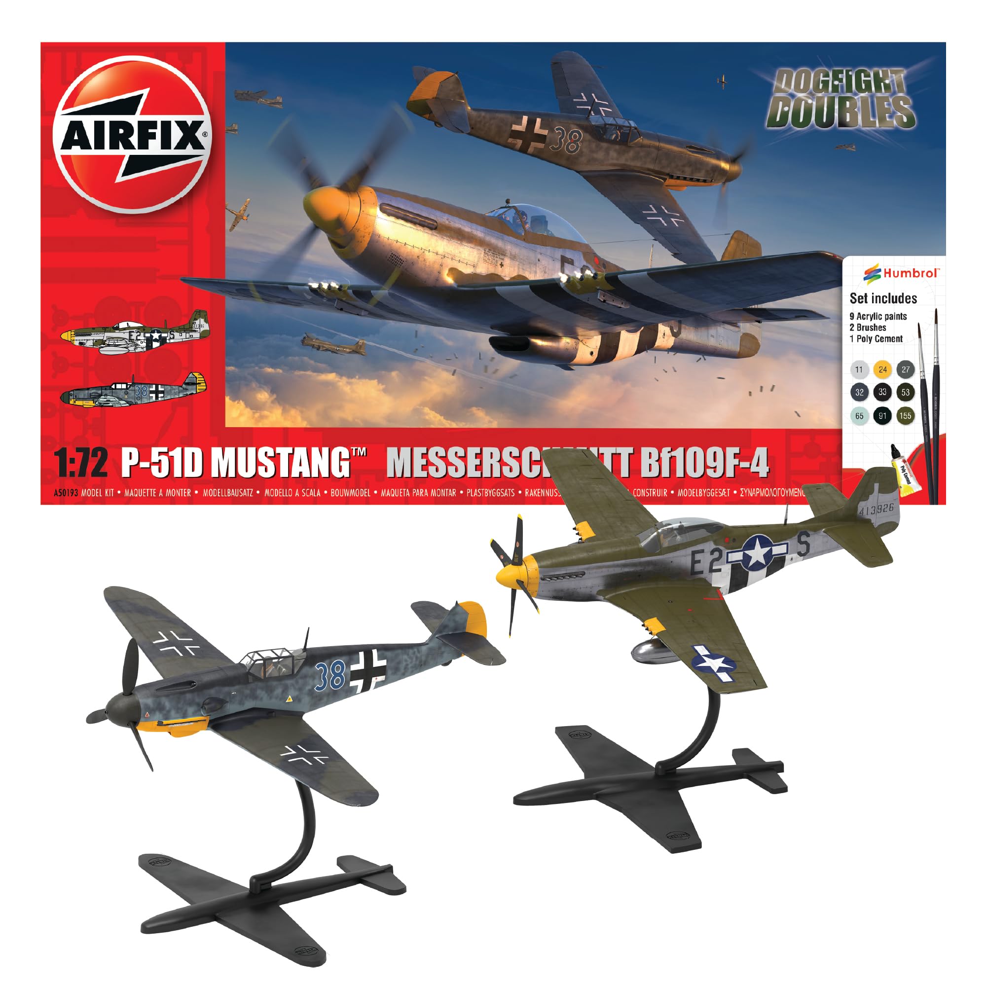 Amazon.com: Airfix Model Airplane Kit Model - A50193 P-51D Mustang