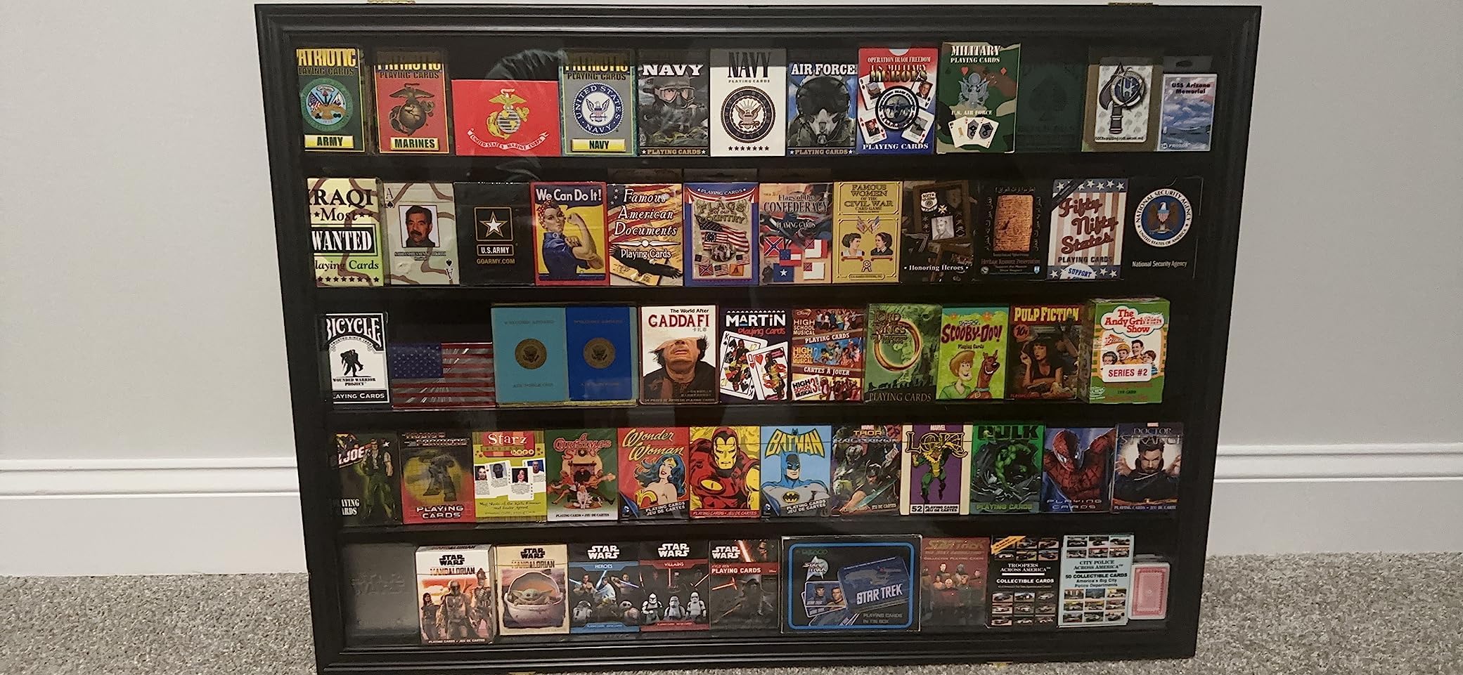 Amazon.co.jp: DisplayGifts トランプディスプレイケースフレーム 60