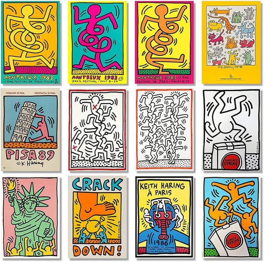 Amazon.co.jp: Keith Haring キース・ヘリングポスターセット抽象