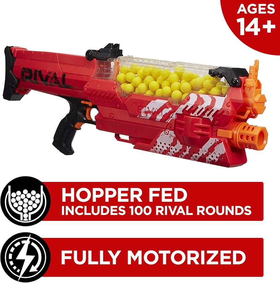 Amazon.co.jp: ナーフ NERF Rival Nemesis MXVII-10K Blaster 赤