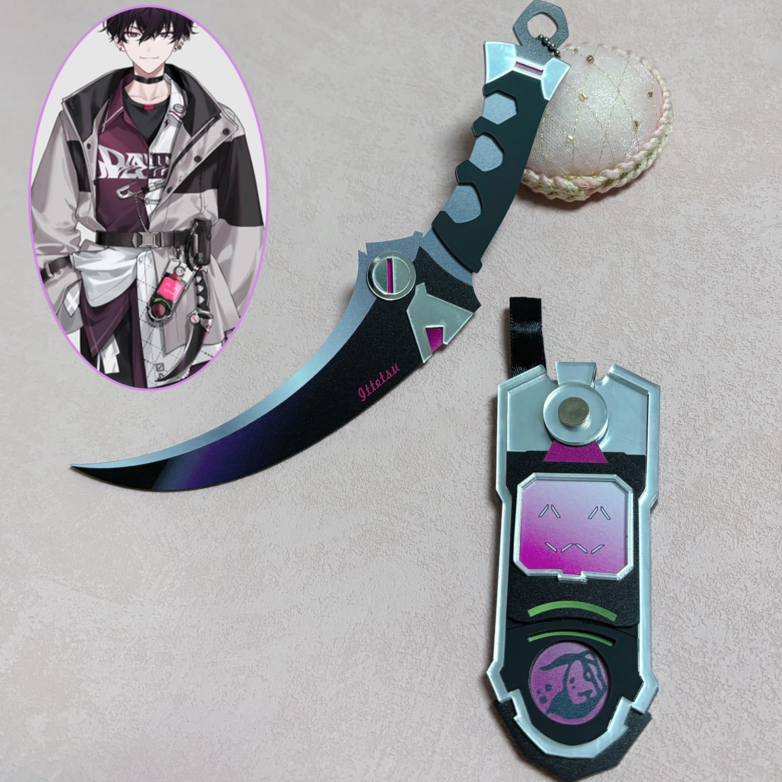 Amazon.co.jp: [CHIASA] コスプレ道具 小物 VTuber 佐伯イッテツ 変身