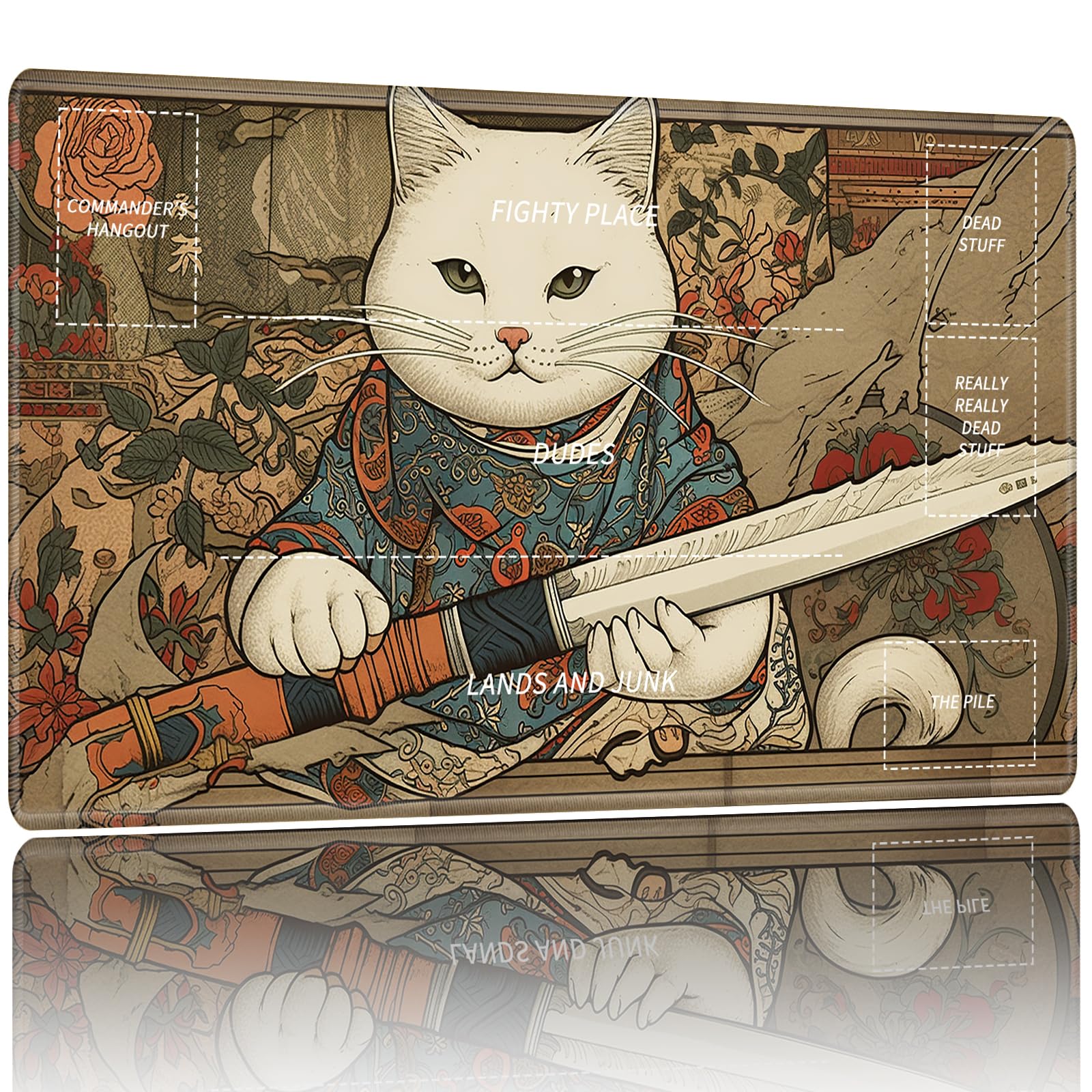 Amazon.com: Playmat for MTG,Card Playmat Stitched with Zones for