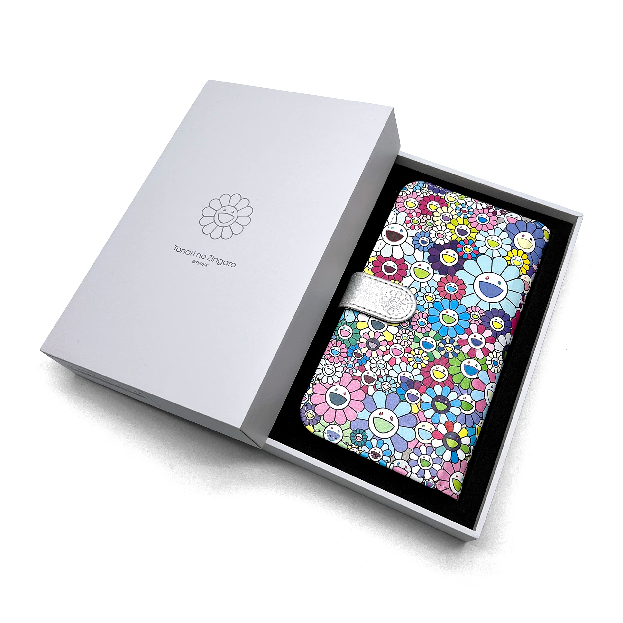 Amazon.co.jp: [村上隆] 手帳型 スマホ ケース お花柄 Flower Flip