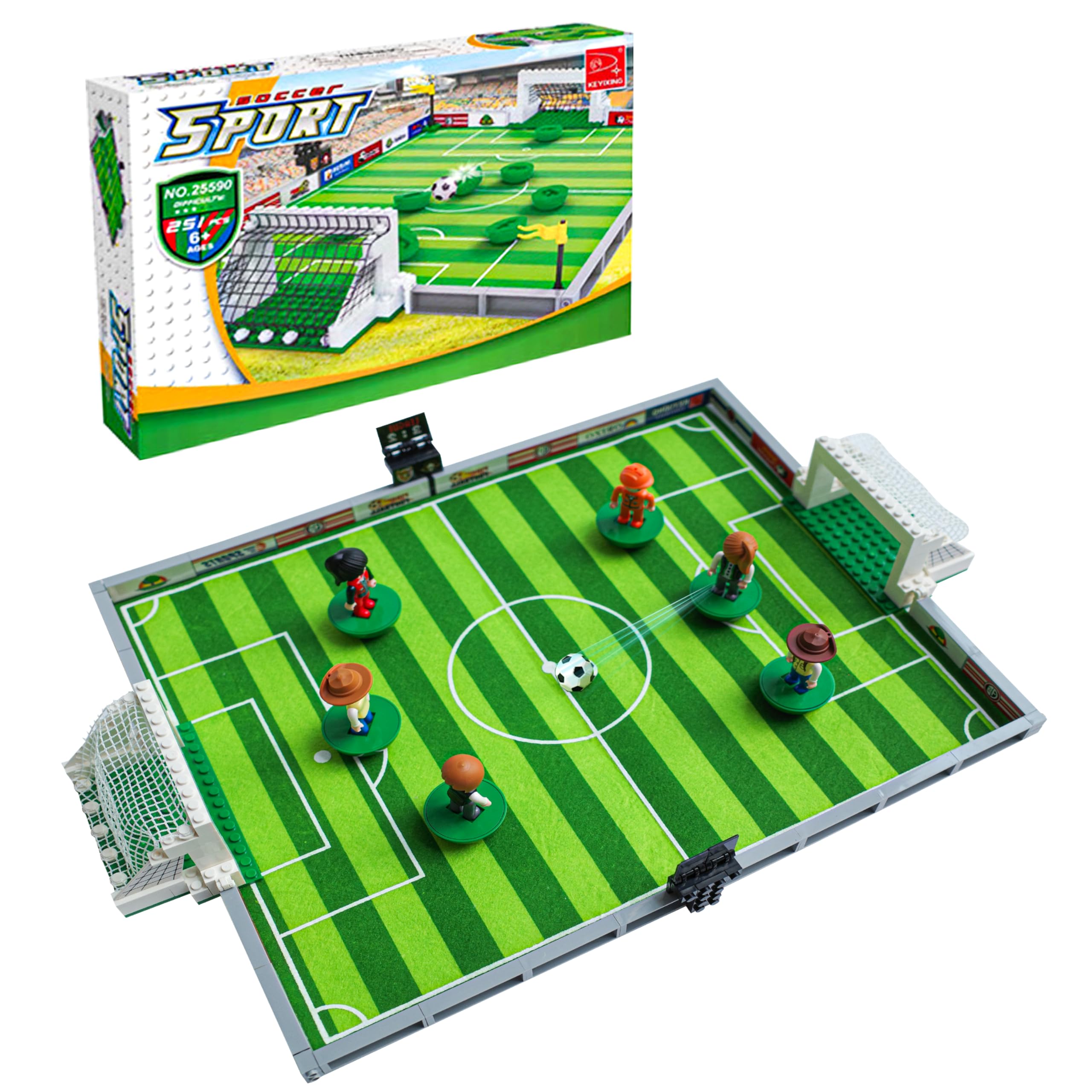 Amazon.co.jp: サッカーフィールドビルディングブロックセット