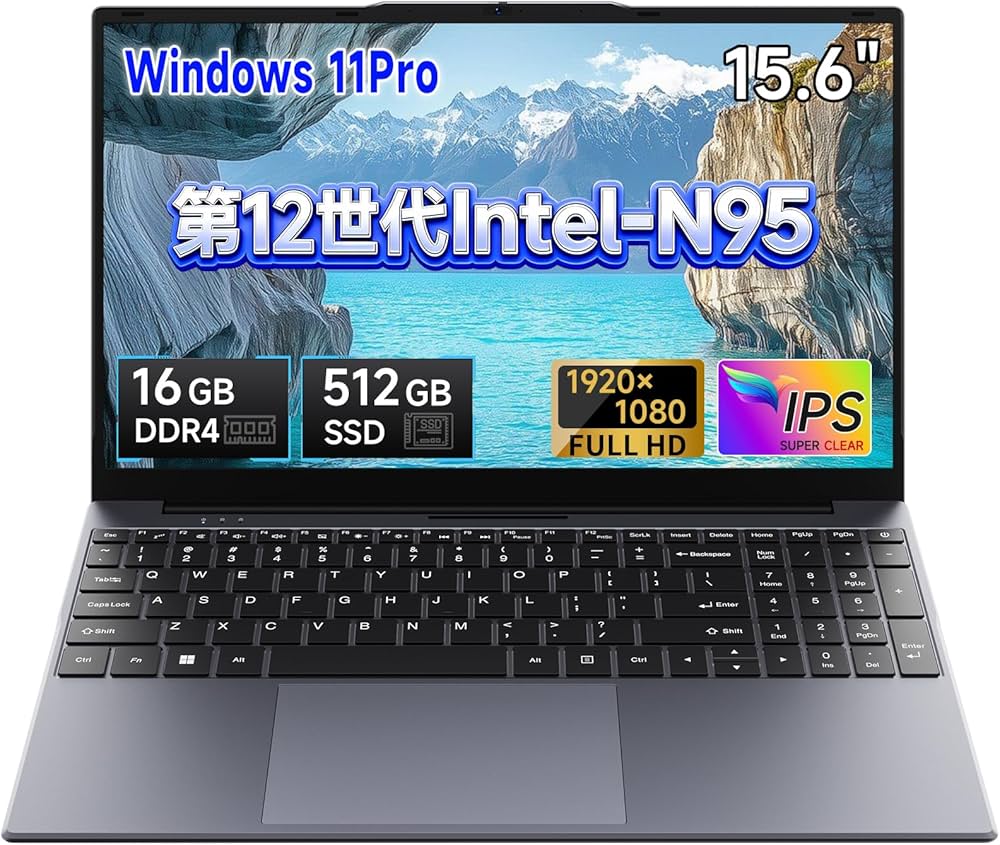 Amazon.co.jp: ノートパソコン 16GB DDR4爆速メモリ+512GB SSD 第12