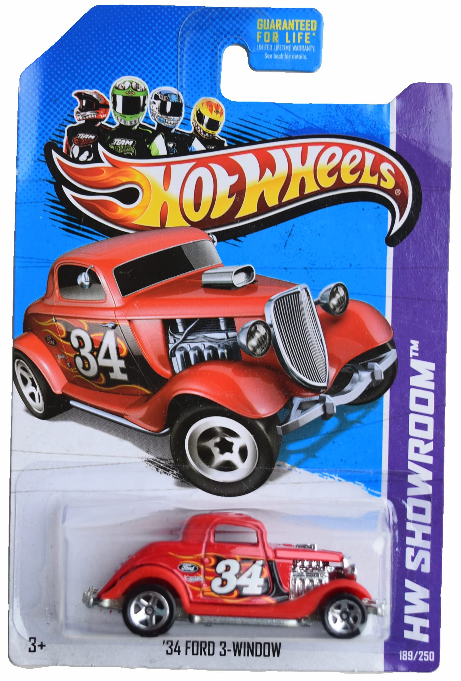 Amazon.com: Hot Wheels '34 Ford 3 Window, HW Showroom 189/250 [red