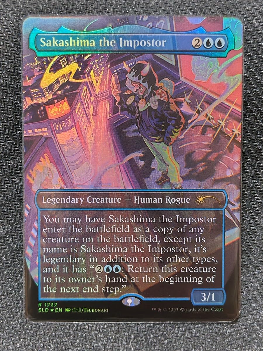 Amazon.co.jp: MTG・FOIL騙り者、逆嶋/Sakashima the Impostor（Secret