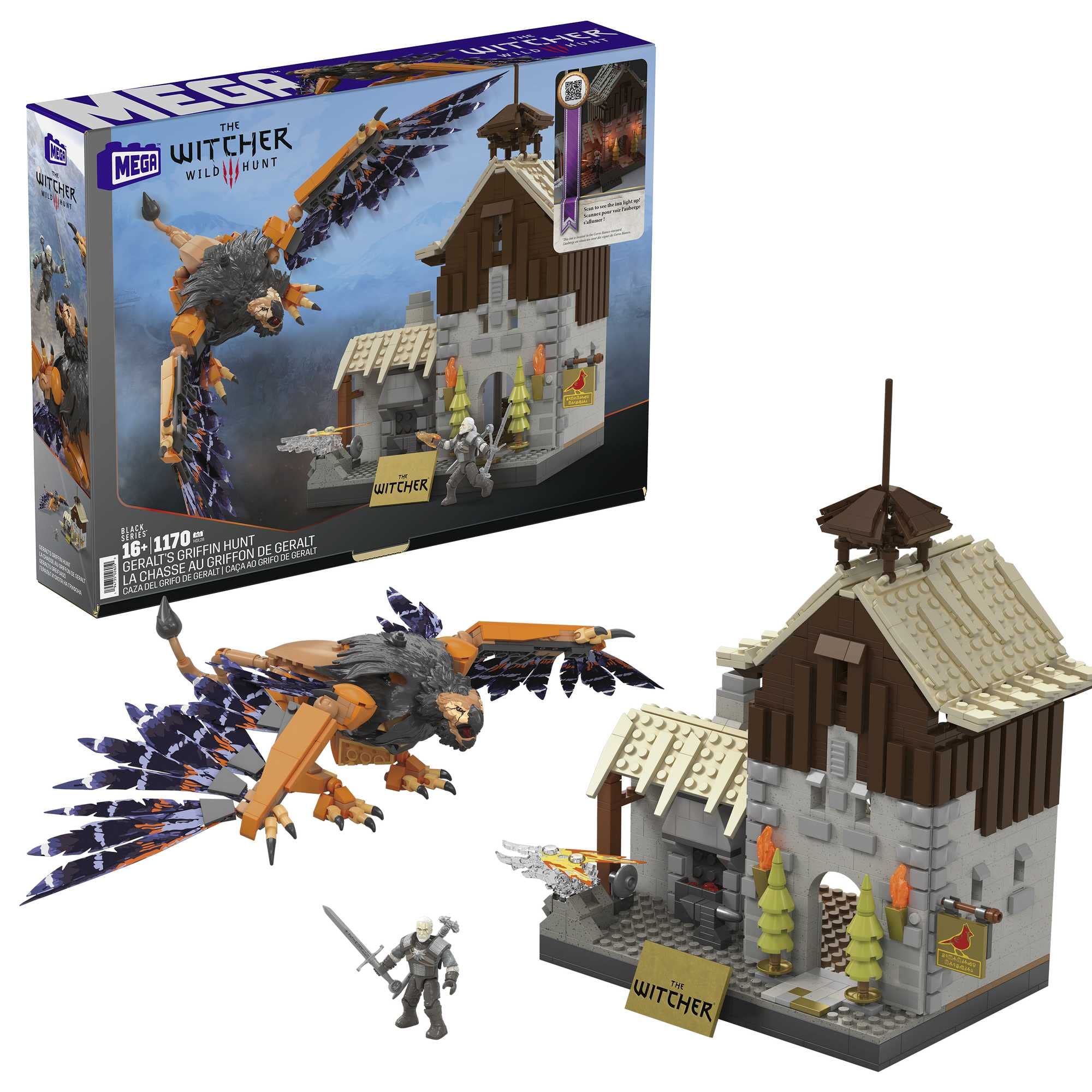 Amazon.com: MEGA The Witcher Building Toys Set, Geralt's Griffin