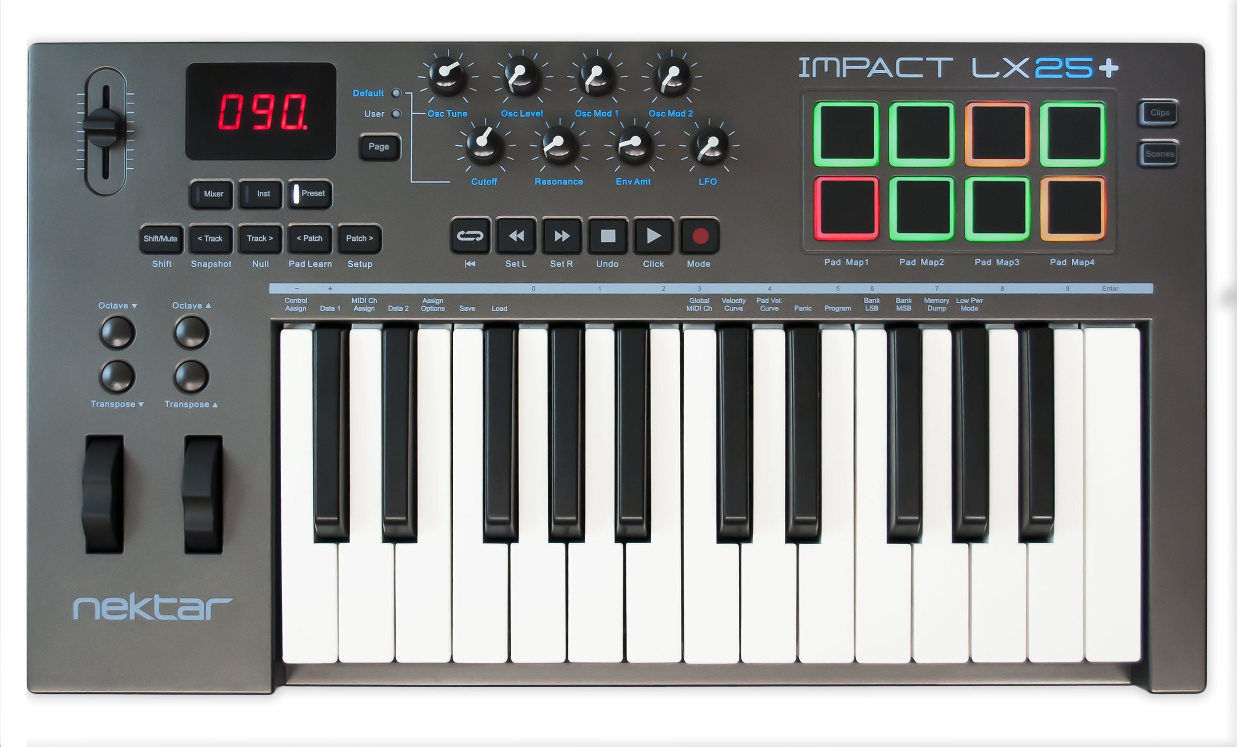 Amazon | Nektar Technology IMPACT LX25+ DAW連携MIDIキーボード