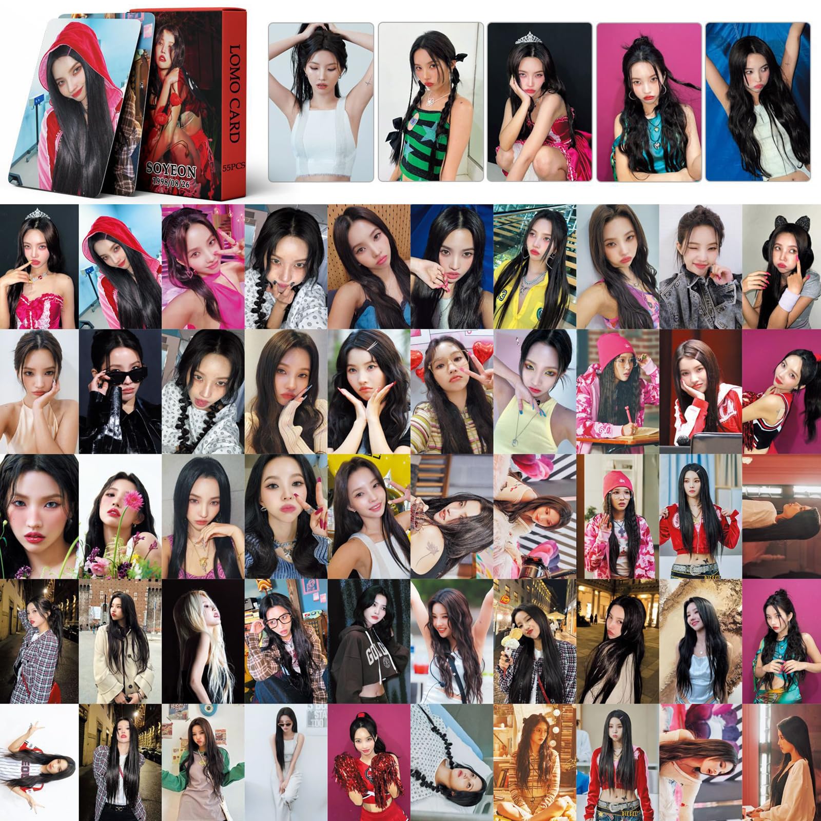 Amazon.co.jp: PYAJUU Soyeon フォトカード 55枚 (G) I-DLE Soyeon