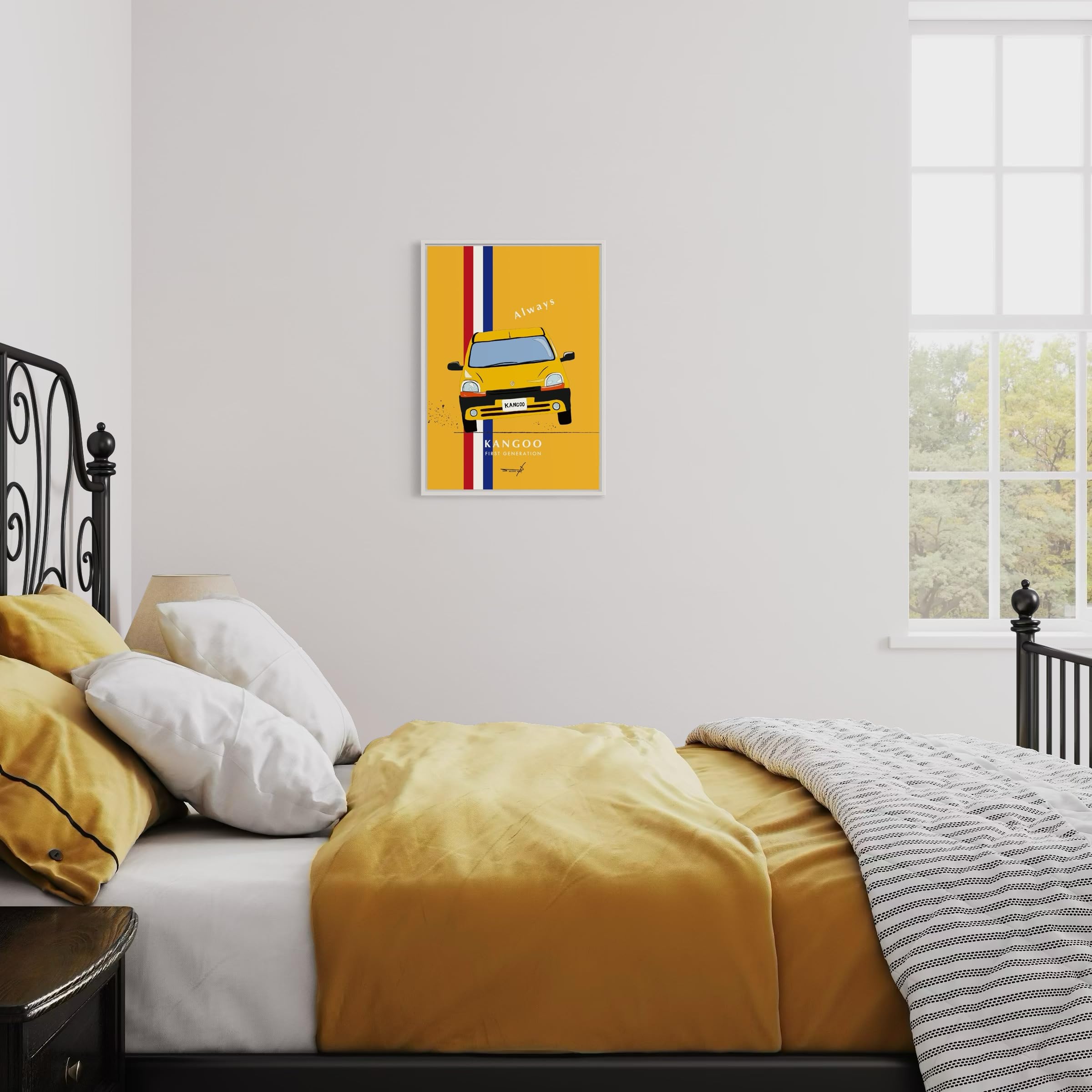 Amazon.co.jp: ルノー カングー ポスター A2額入り ポップアート