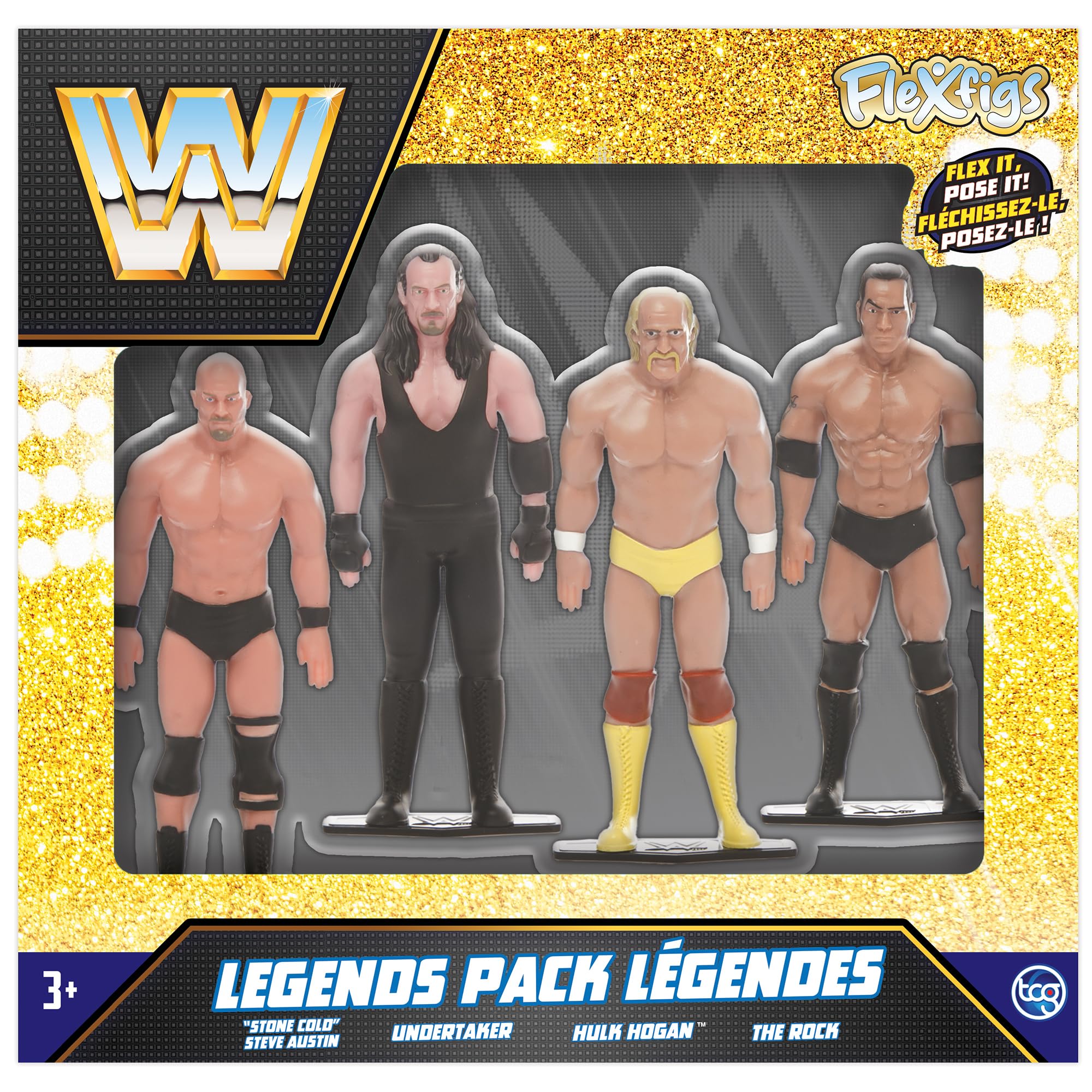 Amazon.co.jp: FleXfigs: WWE Legends - 4 キャラクターパック
