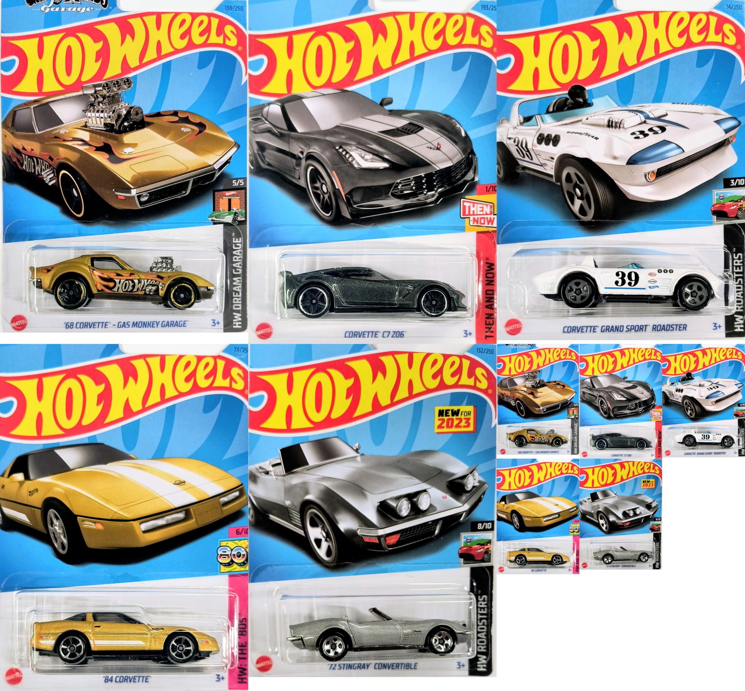 Amazon.com: Hot Wheels Matchbox Corvette 1:64 Scale Multi Bundle
