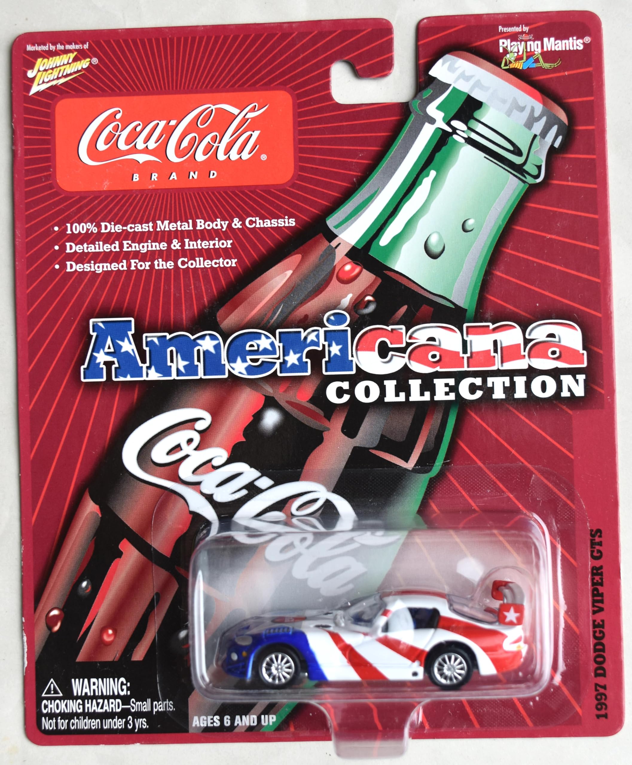 Amazon.com: Johnny Lightning 1997 Dodge Viper GTS, Americana