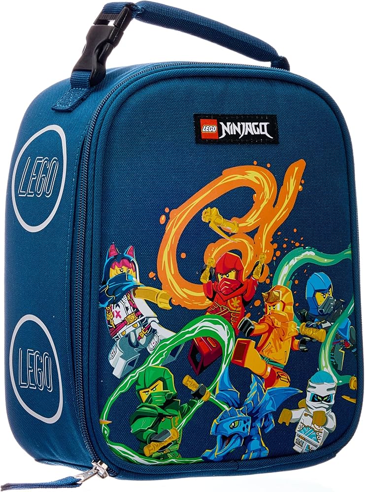 Amazon.com: LEGO NINJAGO Lunch Box, Insulated Soft Reusable Lunch