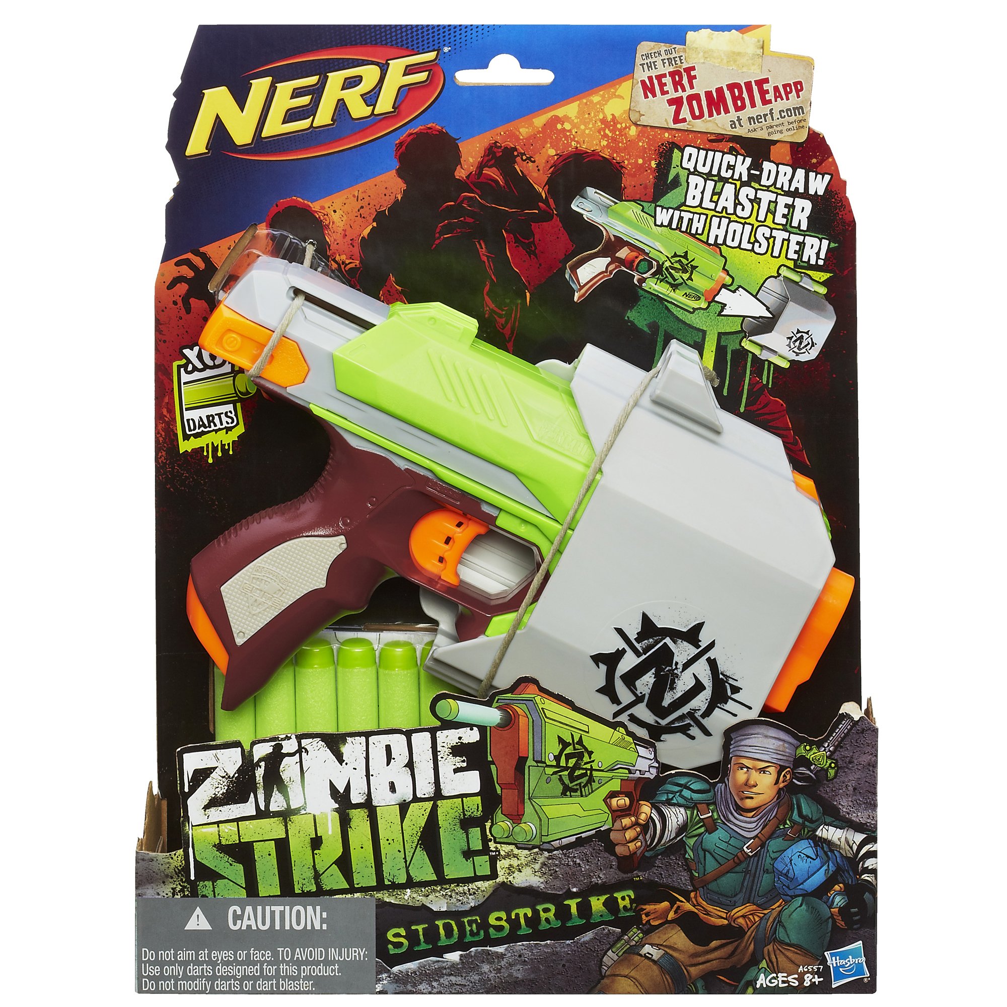Amazon.co.jp: Nerf Zombie Strike Sidestrike Blaster ゾンビ