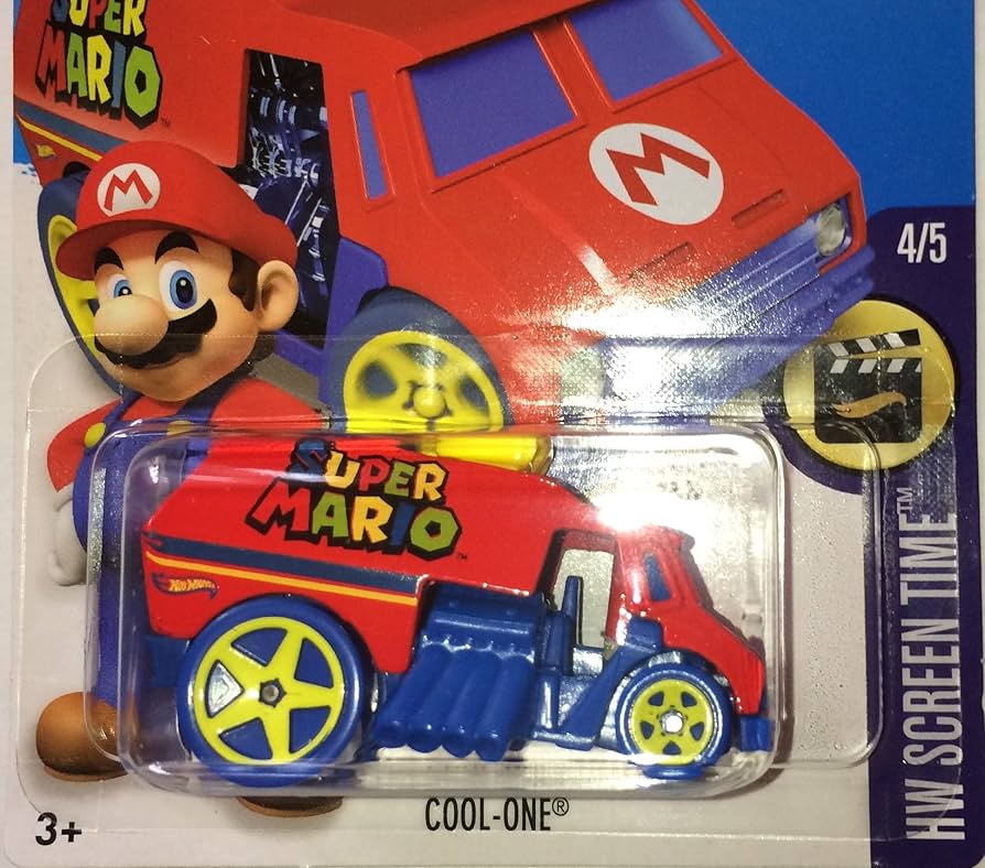 Amazon.com: Hot Wheels, 2016 HW Screen Time, Super Mario Cool-One