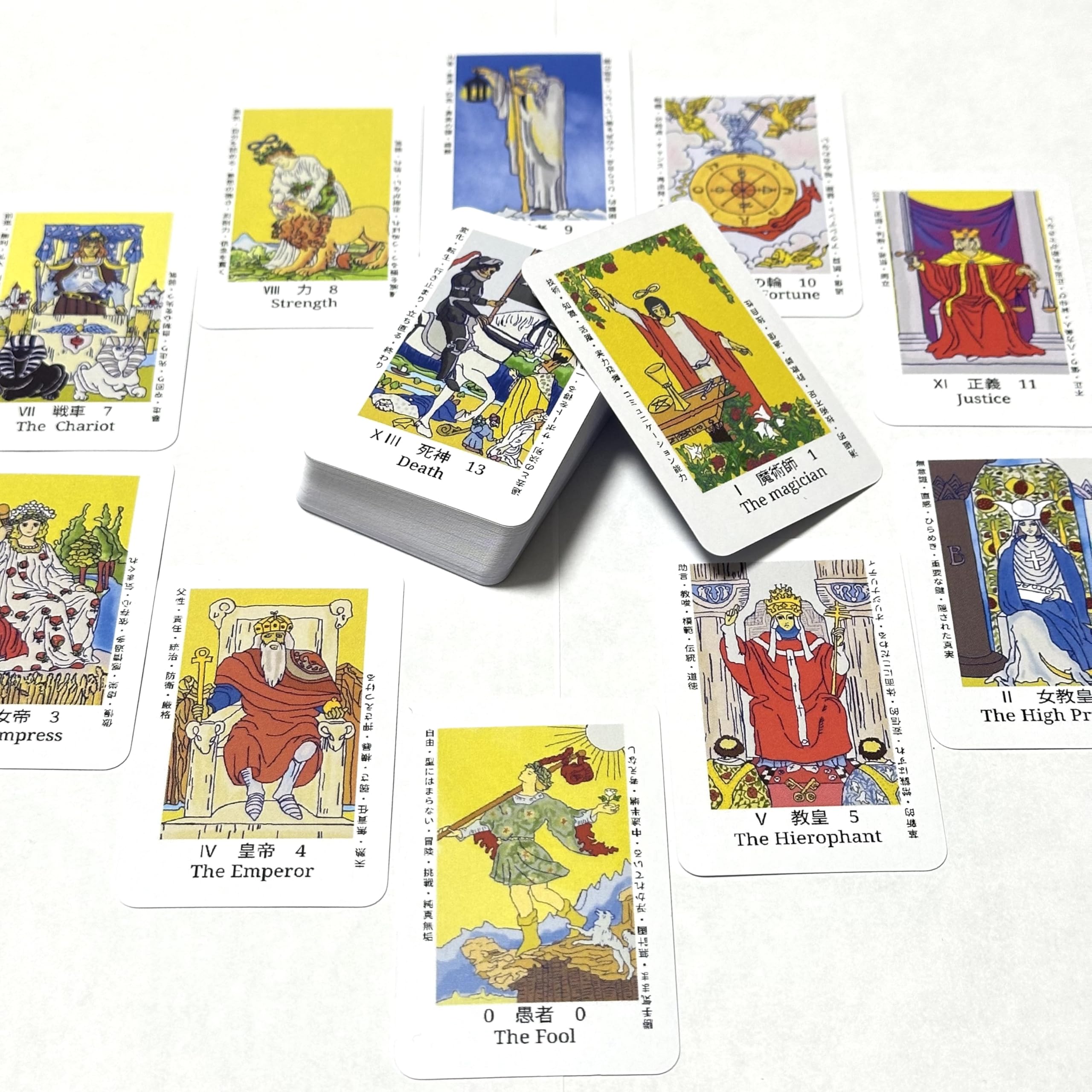 Amazon.co.jp: タロットカード 78枚 意味の書いてある ミニタロット