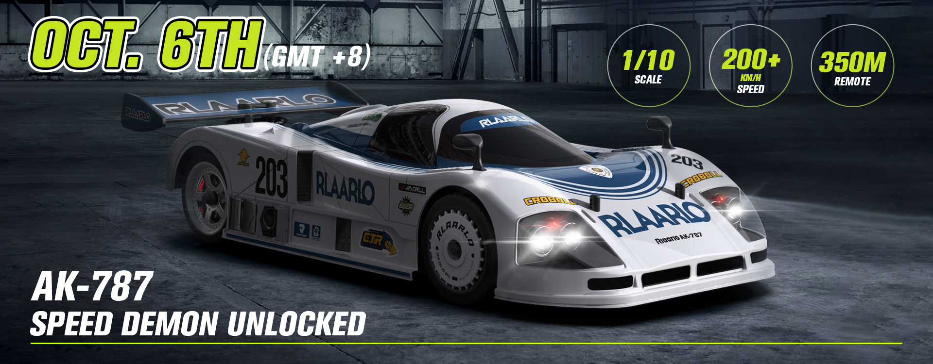 Amazon.com: AMORIL RLAARLO 1/10 AK-787 Super Fast Brushless RC