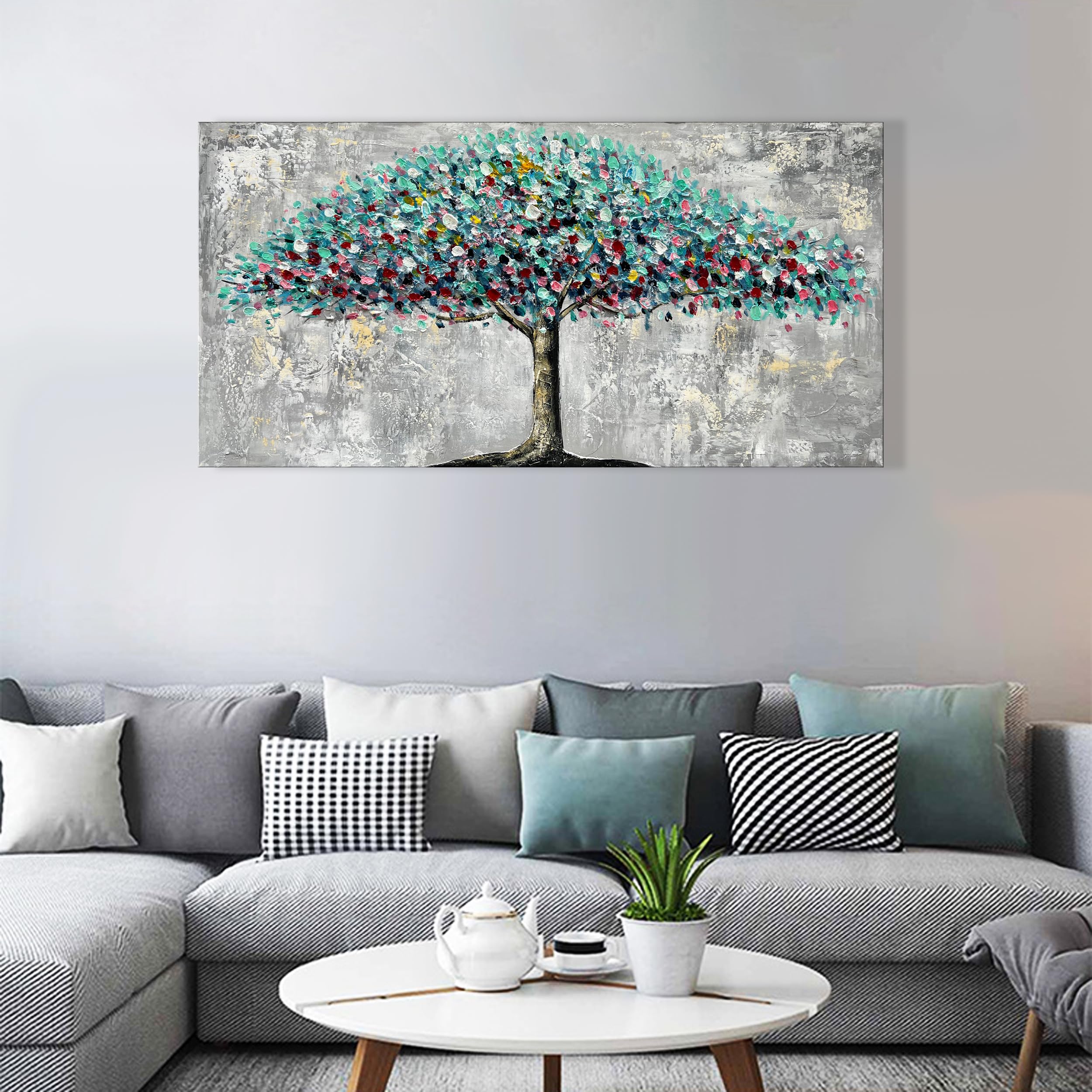 マリオ・ディ・マルティーノ「古い橋」 油彩画木枠無しキャンバスのみ