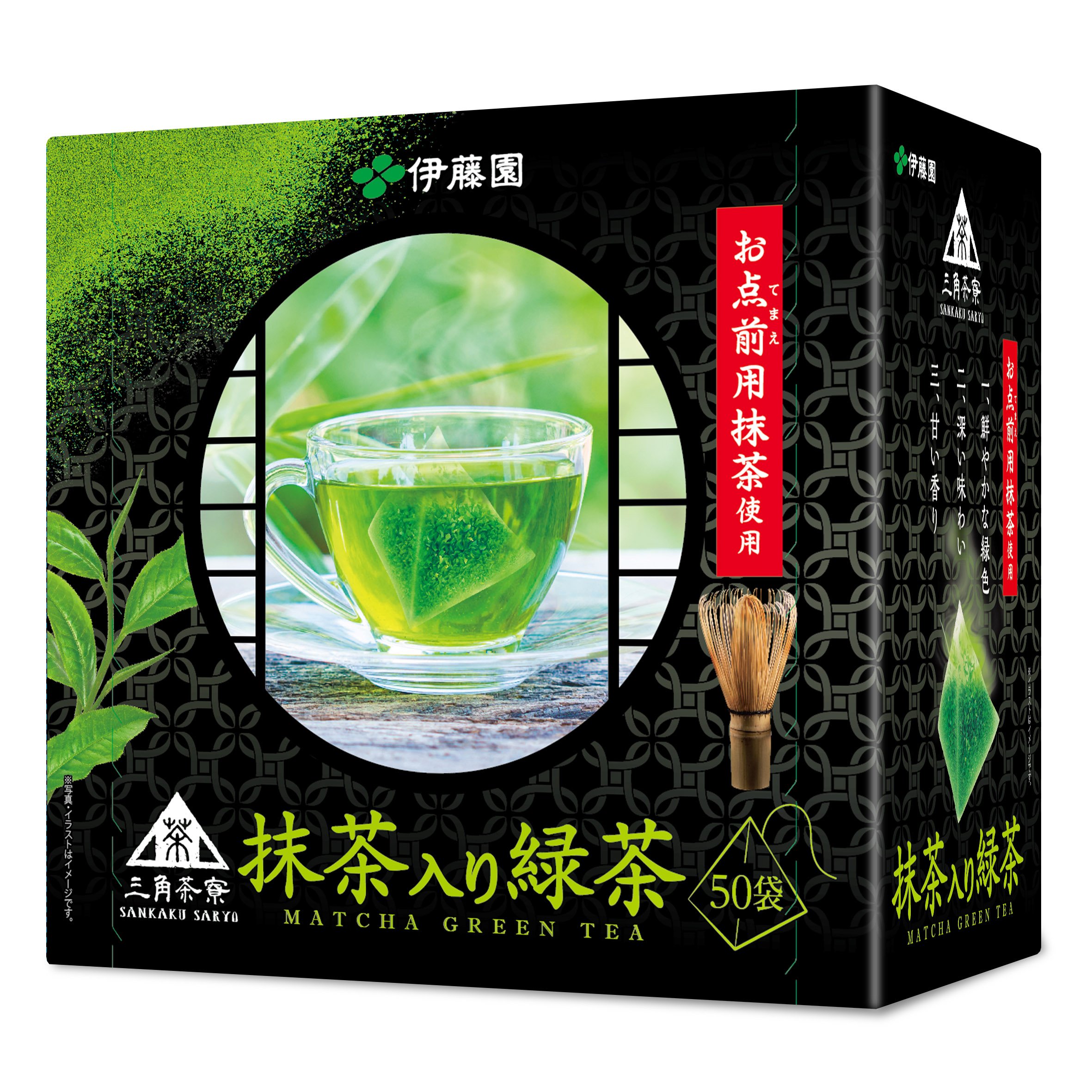 Amazon | 伊藤園 三角茶寮 抹茶入り緑茶 ティーバッグ 1.5g×50袋