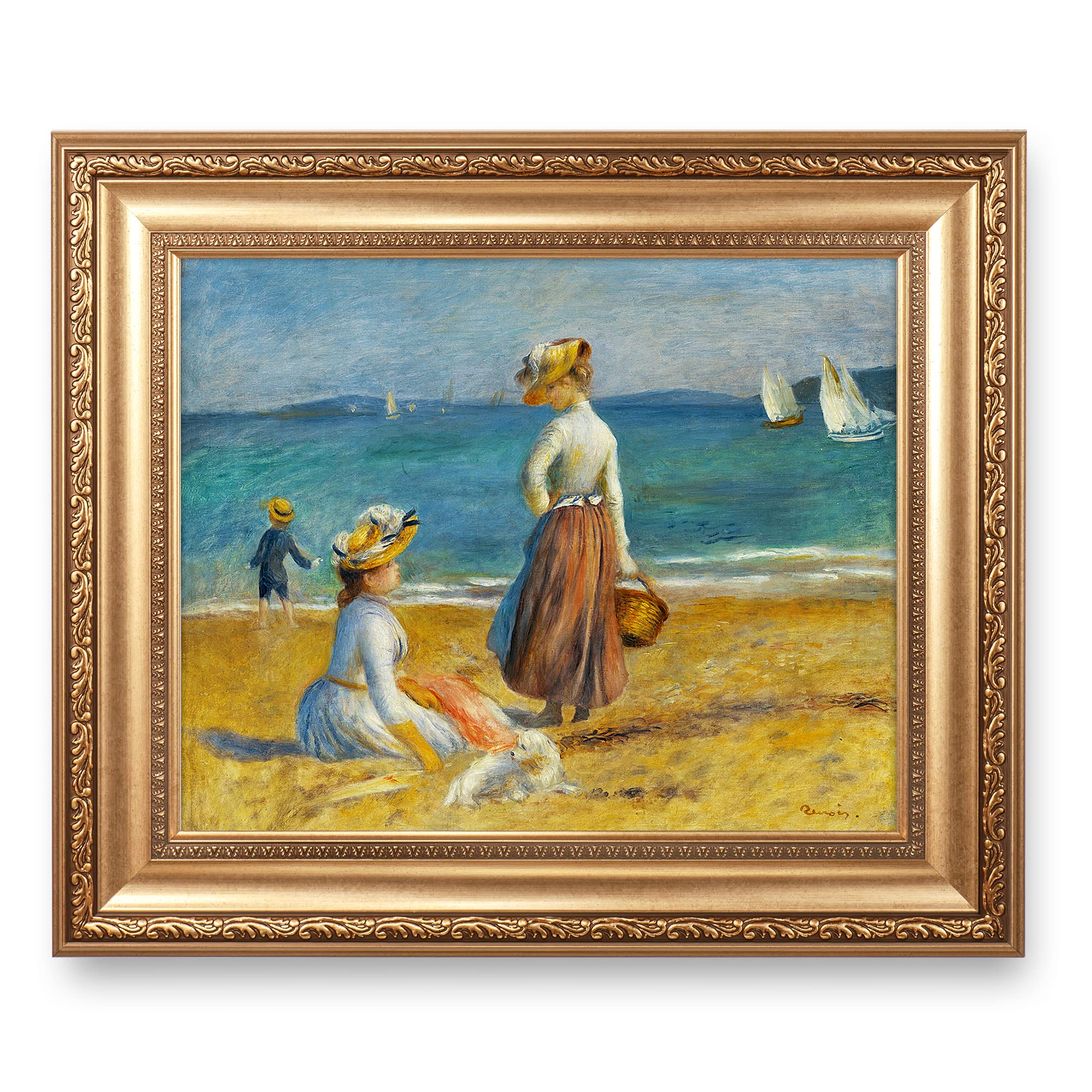Amazon.com: Figures on the Beach by Pierre-Auguste Renoir Painting