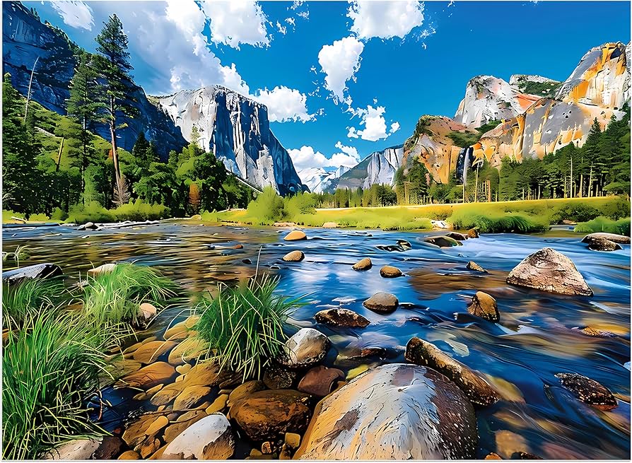 Amazon | 大人向け自然パズル 500ピース パズル 山 湖 風景