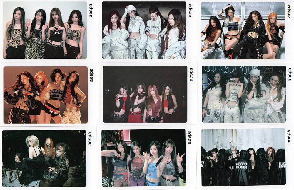 Amazon.co.jp: aespa エスパ グッズ フォトメッセージカード 56枚