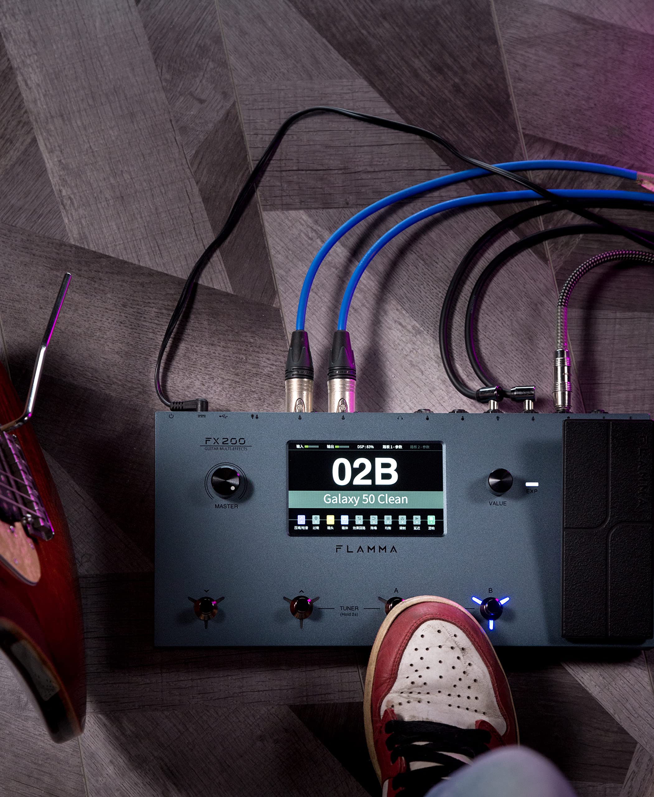 Amazon.co.jp: FLAMMA FX200 マルチ エフェクター ギター ペダル 5