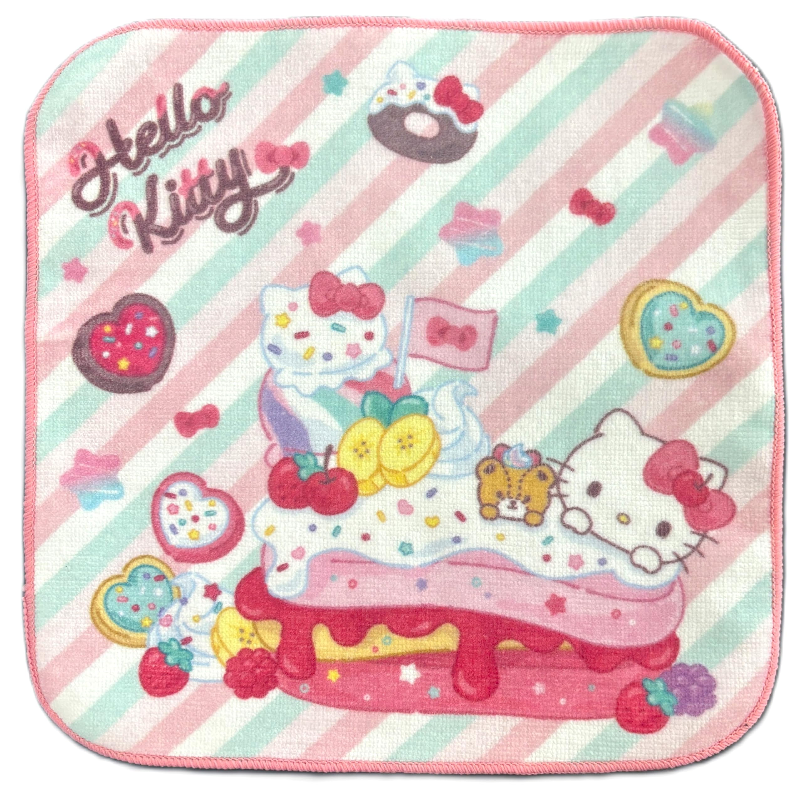 Amazon｜林(Hayashi) ミニタオル 約20×20cm サンリオ ケーキ ハロー