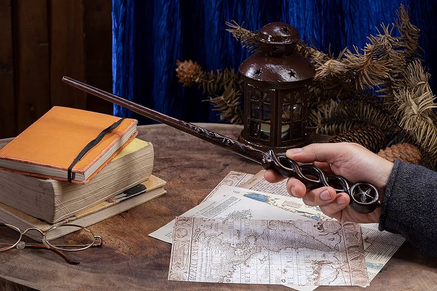 Amazon.co.jp: Handicraftviet 手彫り 木製 魔法の杖/魔女の杖 リアル