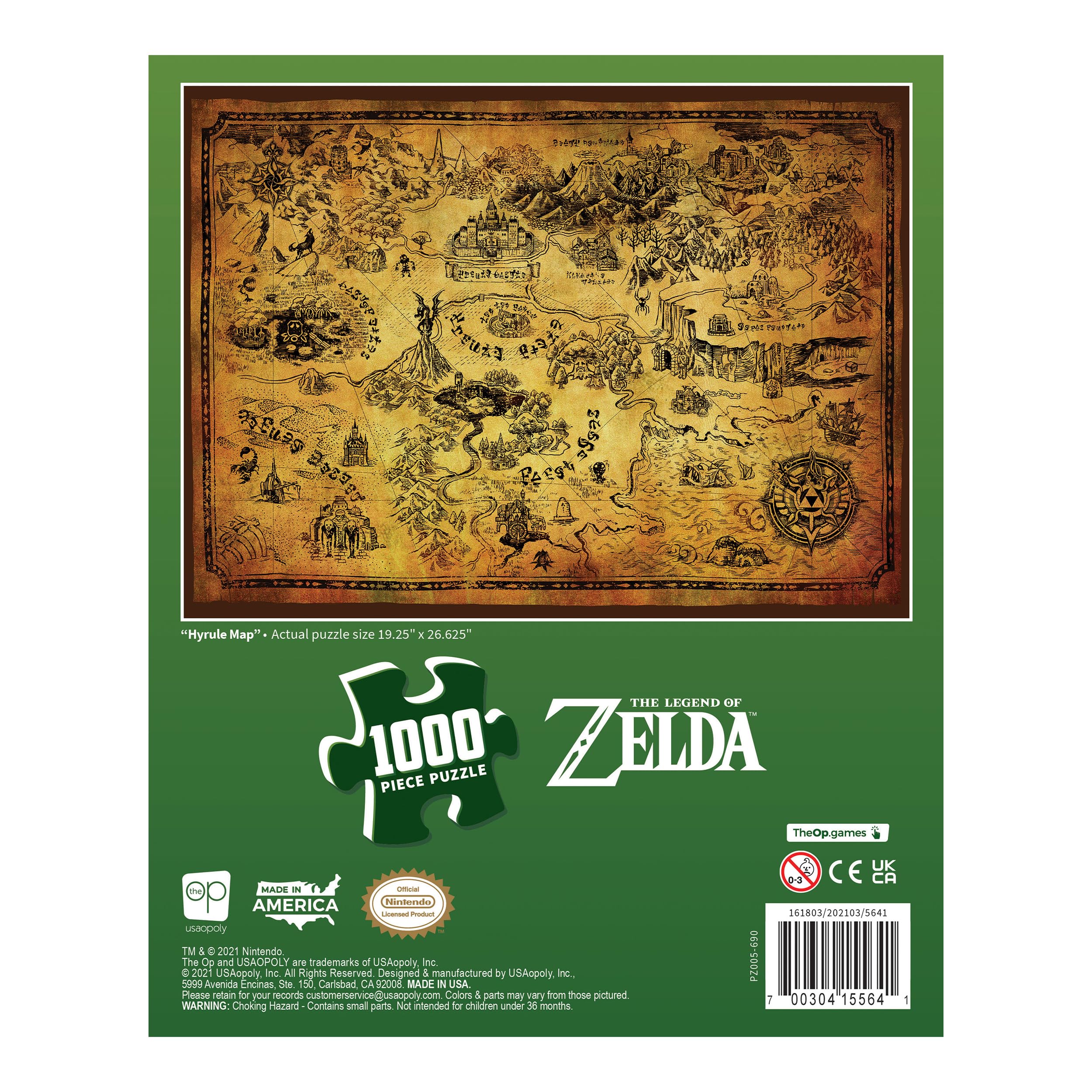 Amazon | ゼルダの伝説 ハイラルマップ 1,000ピース ジグソーパズル