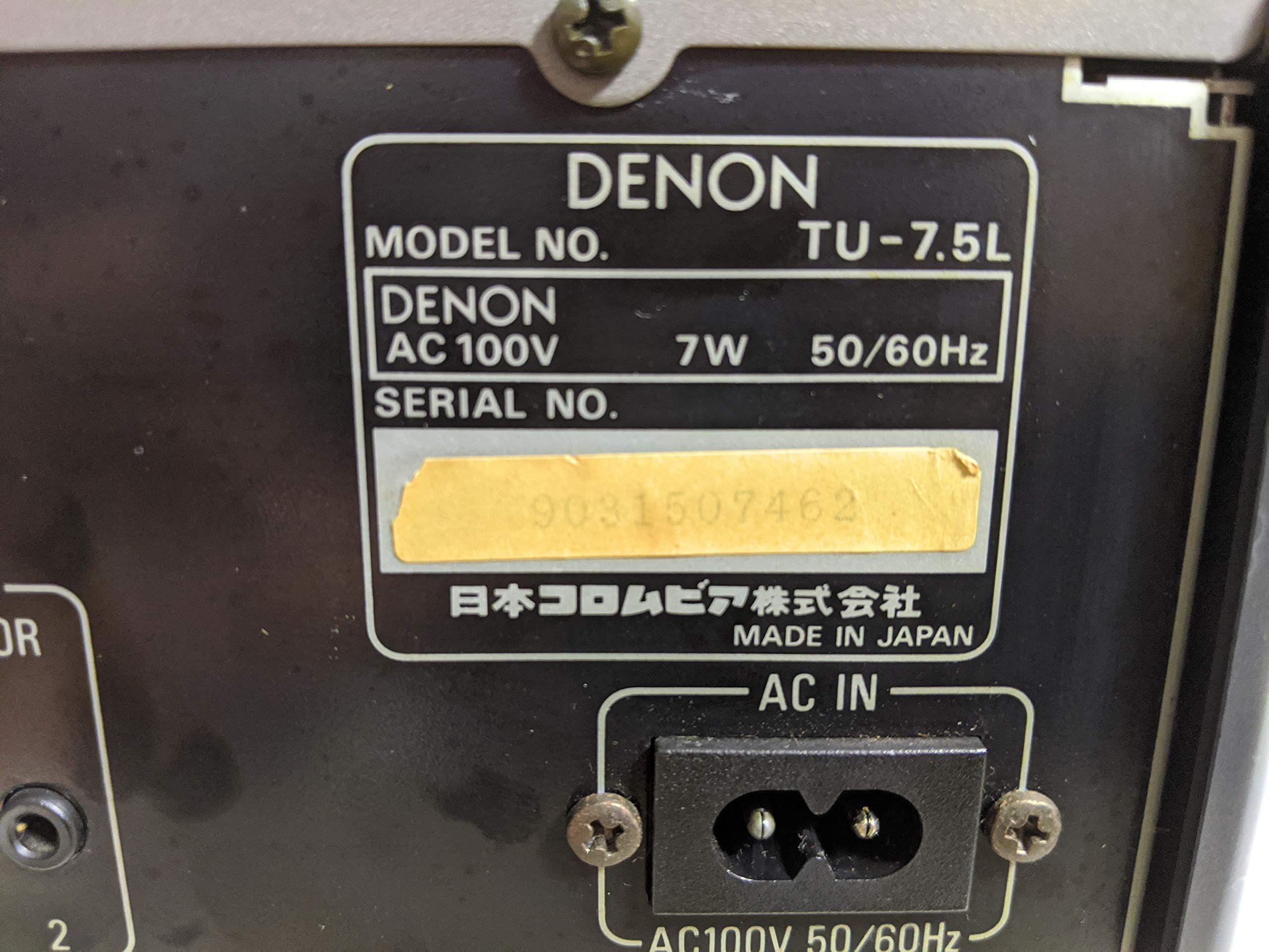 Amazon.co.jp: DENON デノン(デンオン) TU-7.5L シルバー FM/AM