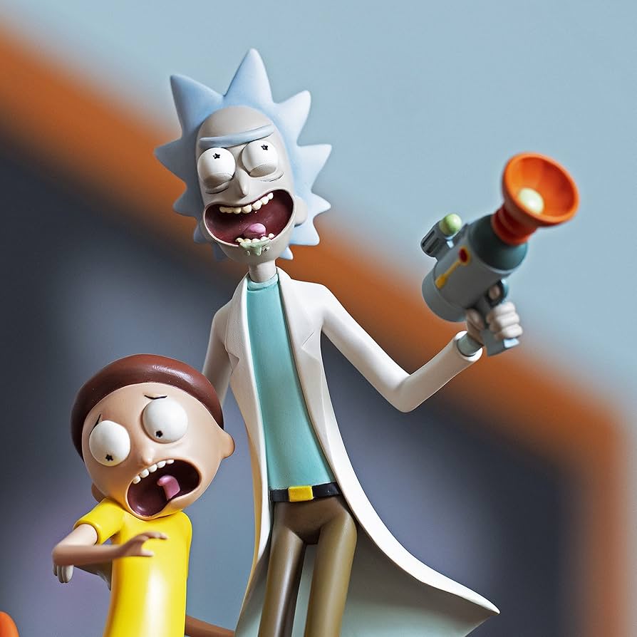 Amazon.com: Mondo Tees Rick & Morty Statue, Multicolor,12 inches