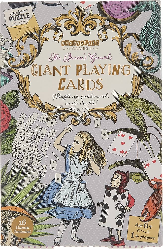 Amazon.com: Professor PUZZLE The Queen's Guard Giant Playing Cards