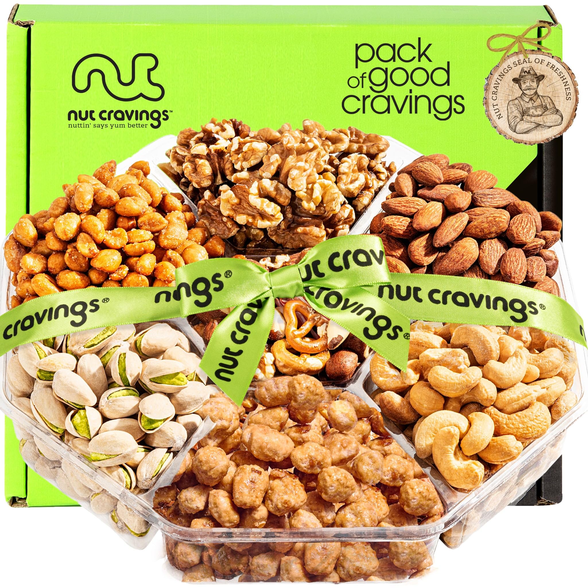 Amazon.com : NUT CRAVINGS - Easter Mixed Nuts Gift Basket + Green