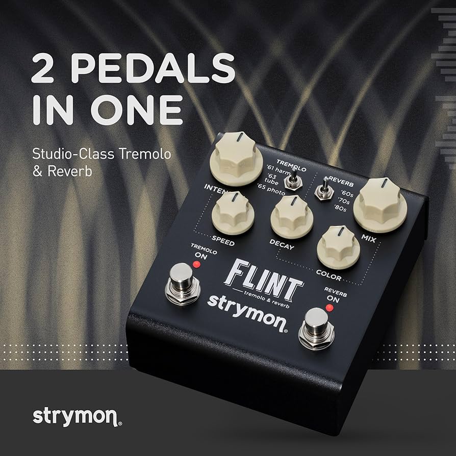 Amazon.com: Strymon Flint V2 Tremolo and Reverb Guitar Effects