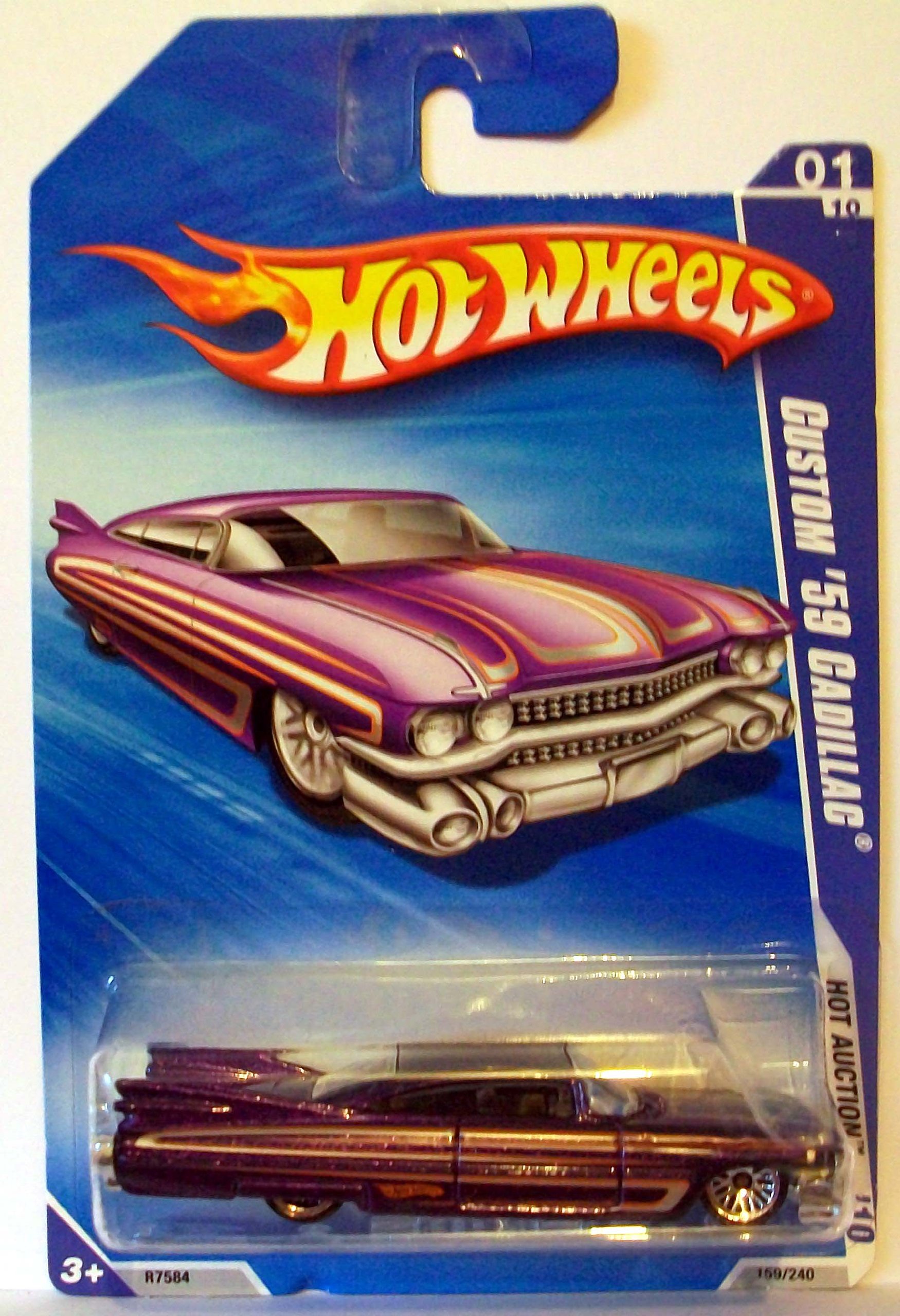 Amazon | 2010 Hot Wheels 159/240 Custom '59 Cadillac, Purple 1:64