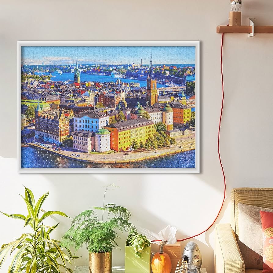 Amazon.co.jp: MISITU ジグソーパズル 1000ピース パズル 風景 町 港町