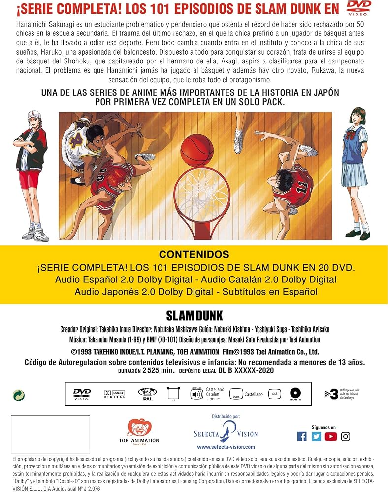 Amazon.co.jp: スラムダンク コンプリート DVD-BOX(全101話)[DVD-PAL