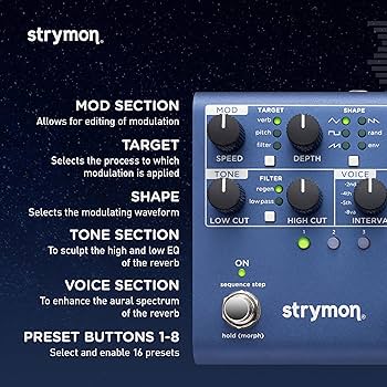 Amazon.com: Strymon NightSky Time-Warped Reverberator Reverb