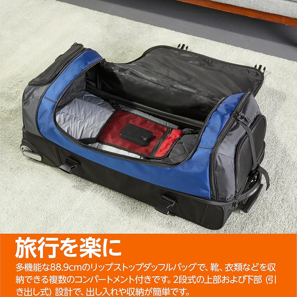 Amazon.co.jp: [Amazonベーシック] ボストンバッグ ソフトダッフル