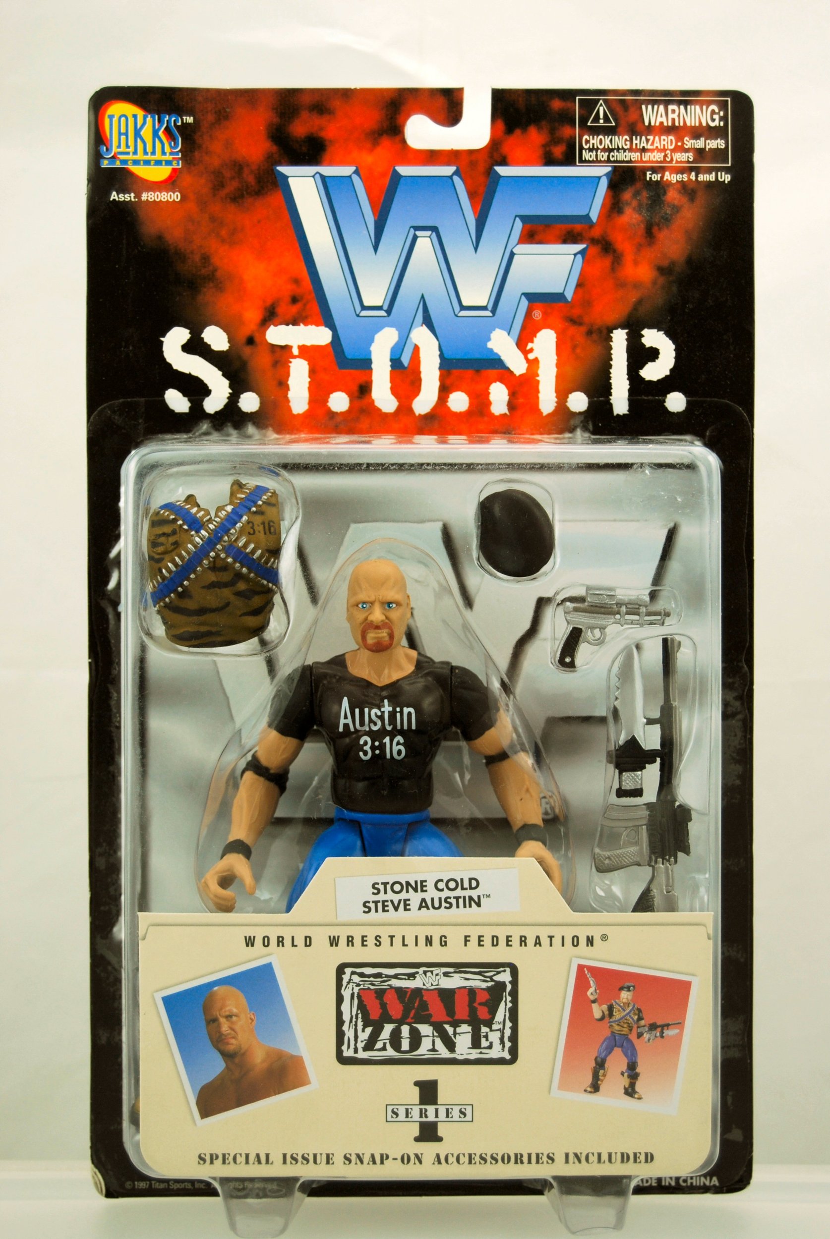 Amazon.com: WWE Wrestling WWF S.T.O.M.P. Series 1 Stone Cold Steve