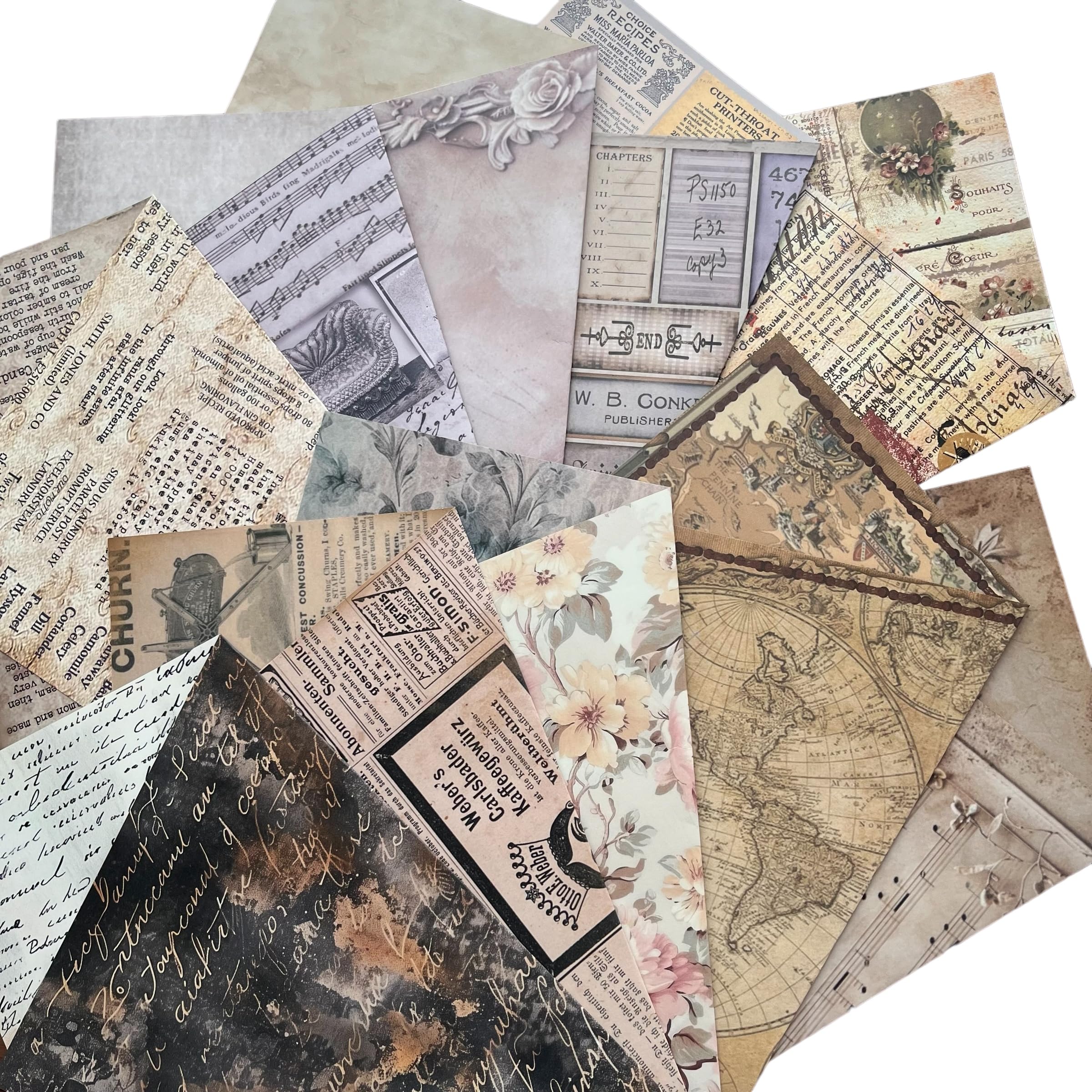 Amazon | TOHYAN A4 両面デザインペーパー アンティークレトロ柄 上質