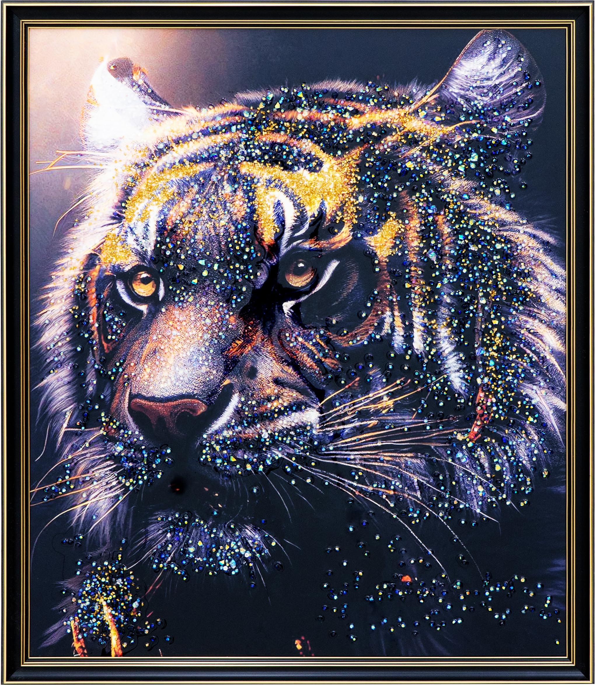 Amazon.co.jp: クリスタルアート おしゃれ 58x68cm トラ 虎 かっこいい