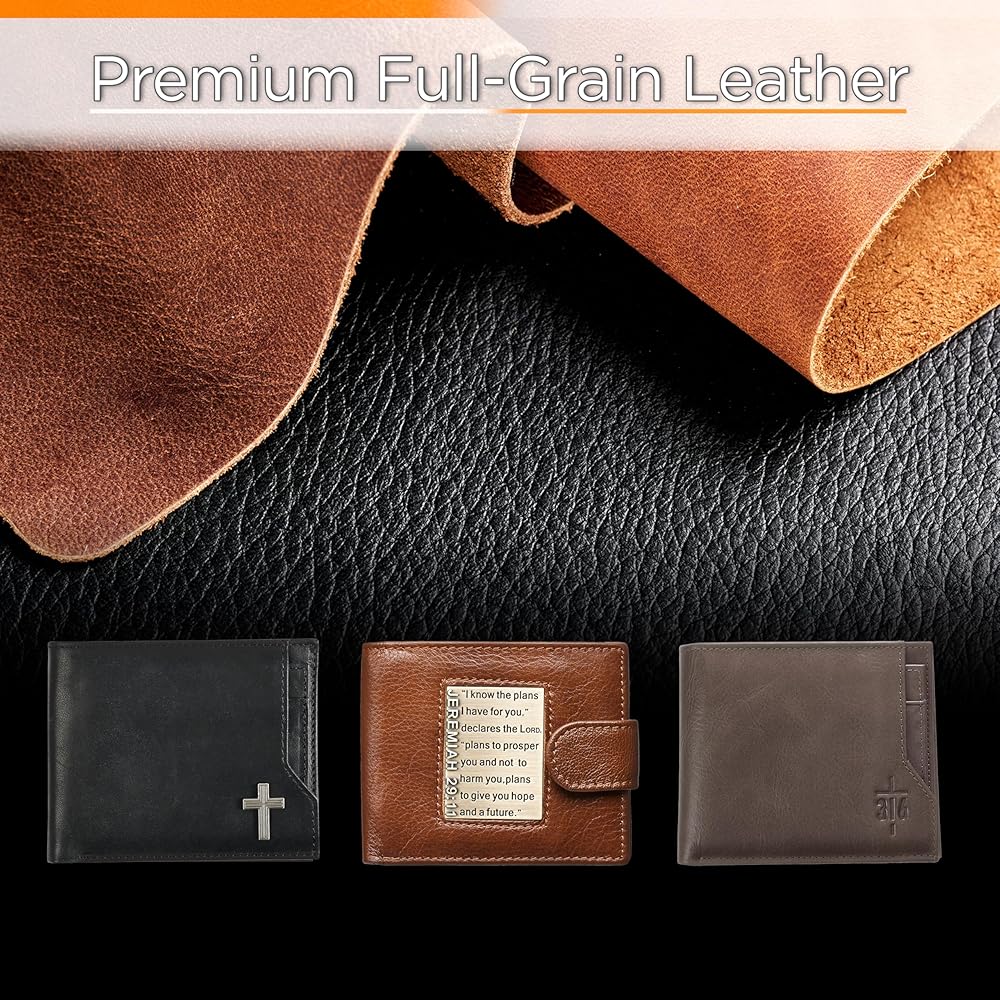 Amazon.com: Christian Art Gifts Genuine Premium Full Grain Leather