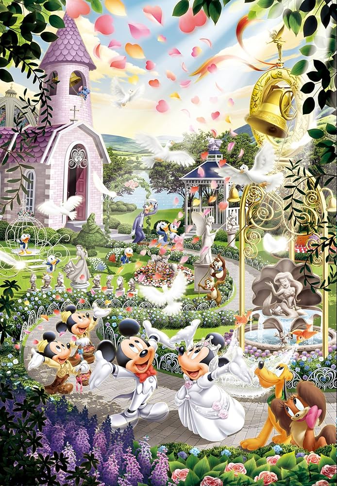 Amazon.co.jp: 500ピース ジグソーパズル ディズニー ウェディングベル