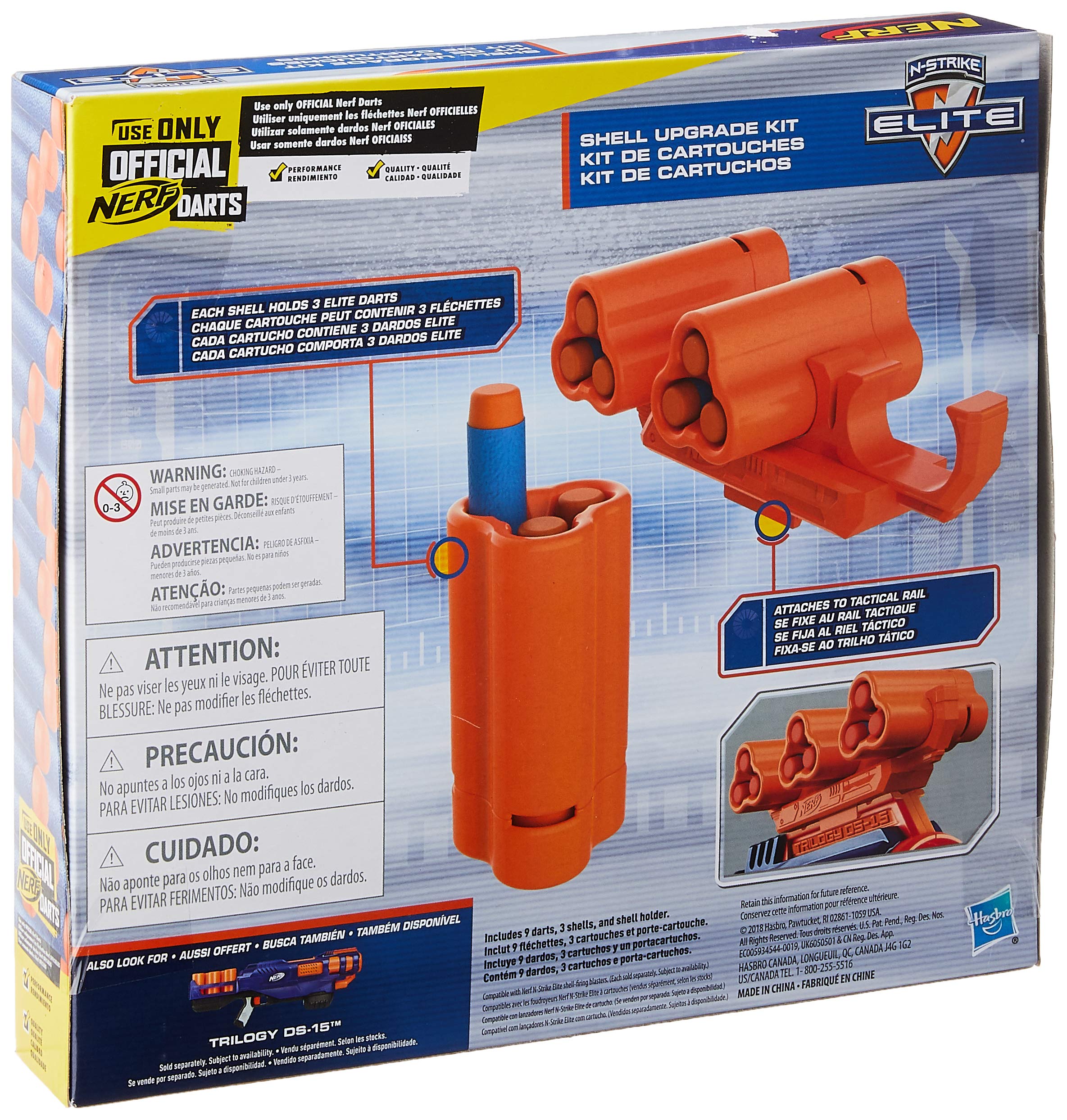 Amazon.co.jp: NERF Upgrade Kit: 3 Shells, 9 Darts, Shell Holder