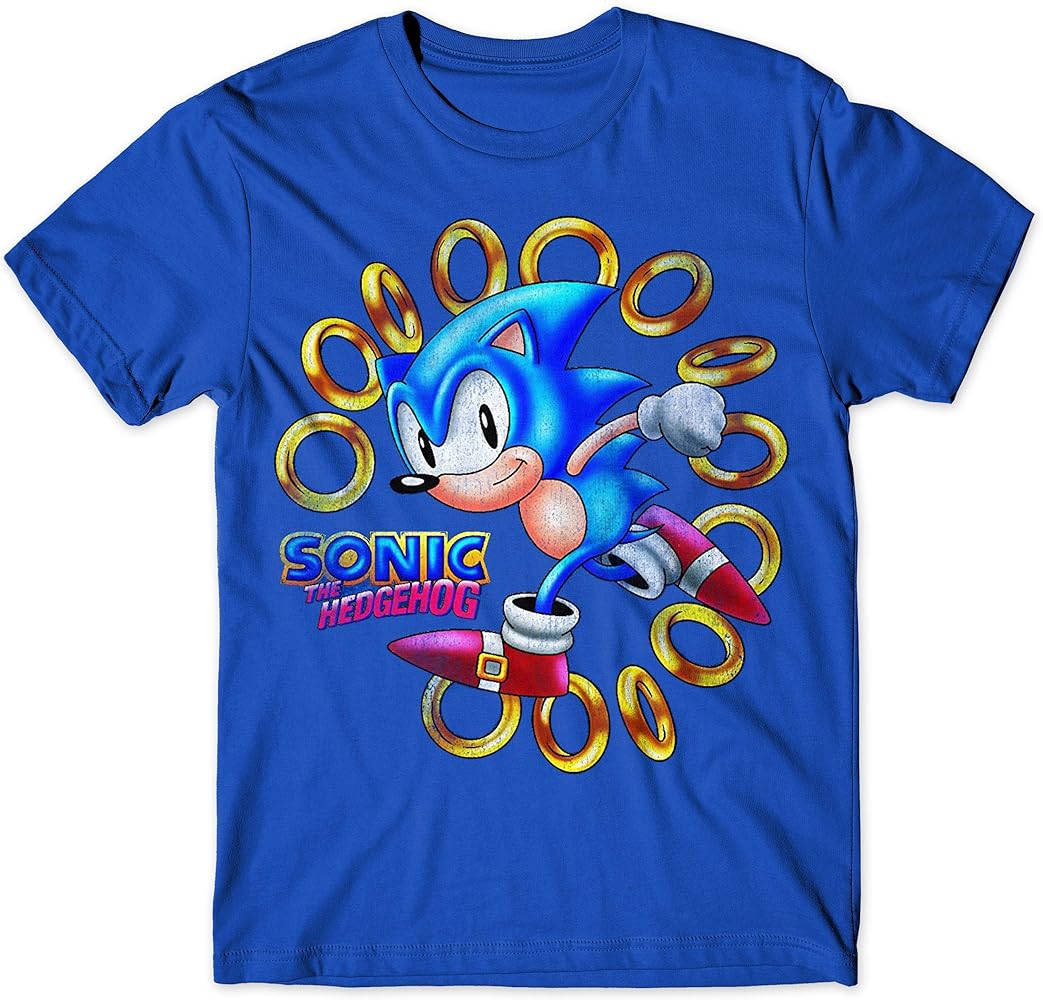 Amazon.com: SEGA Sonic The Hedgehog Men's Shirt - The Fastest